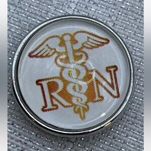 RN - Registered Nurse - Snap Button Charm - 18mm/20mm - Oh Snap!